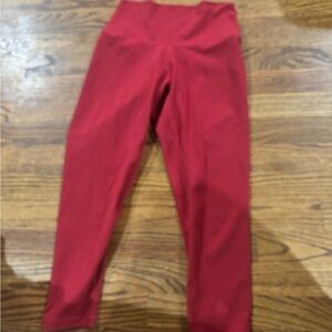 YUNOGA | Ultra Soft High Waisted Seamless Leggings Tummy Control Yoga Small Red